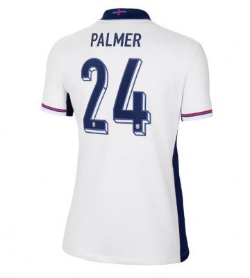 Inglaterra Cole Palmer #24 Primera Equipación Mujer Eurocopa 2024 Manga Corta